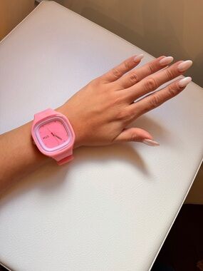 Pink Silicone Fashion Watch